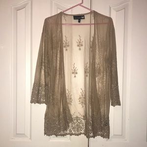 Antthony Originals Open Front Light Sweater Medium